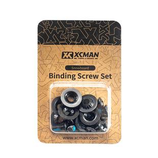 XCMAN滑雪板固定器固定圆盘螺丝单板双板雪板螺丝通用配件垫片M6