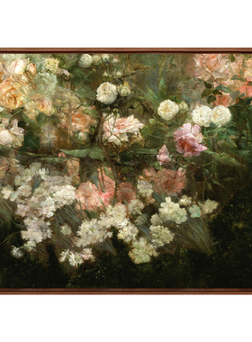玛利亚五月花园版画客厅装饰画