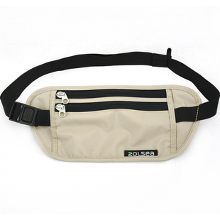 zolsea旅行运动腰包超薄贴身防汗水现钞钱袋 时尚环保 证件收纳包