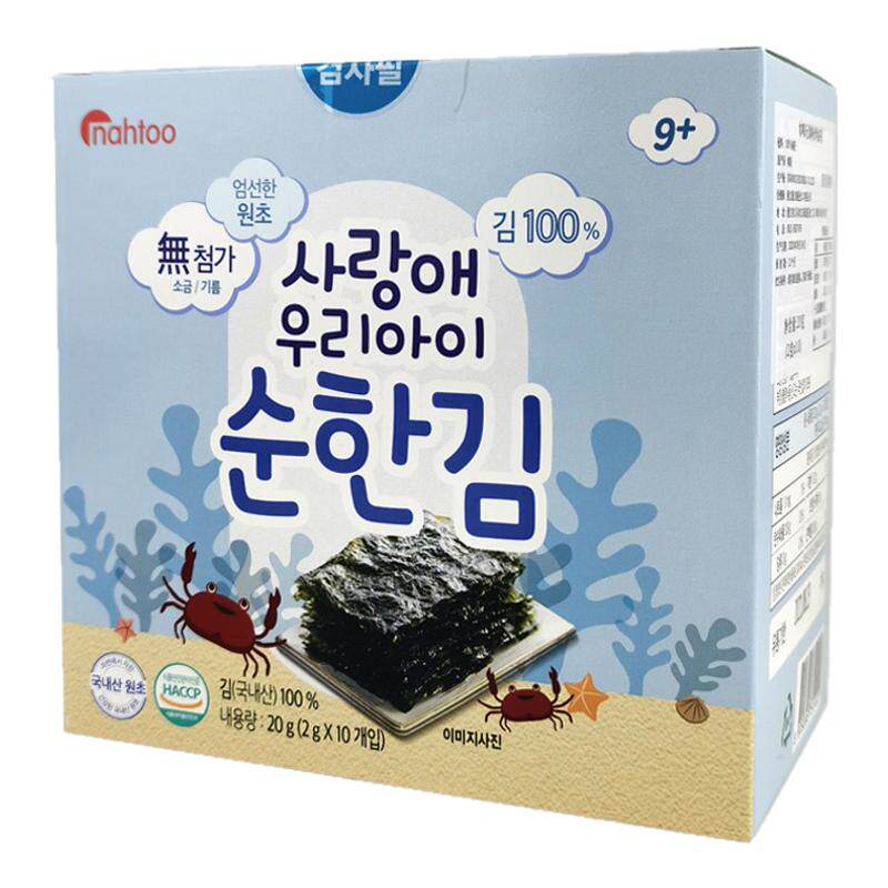 韩国nahtoo那都海苔不添加盐