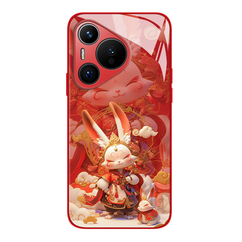 鎏金十二生肖适用华为mate60pro手机壳pura70荣耀300兔200红色100蛇年90玻璃nova13新款magic7新年50龙12虎80