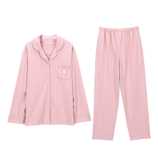 达尔丽情侣睡衣秋款长袖长裤厚款秋天暖和男女家居服秋冬季套装