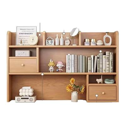 实木桌面置物架书架收纳架多层