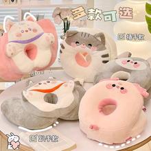 可爱趴睡枕小学生儿童午休上班族午睡枕透气枕头趴趴枕卡通靠枕女