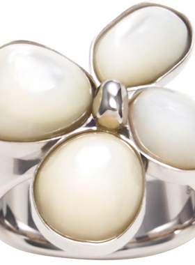 SUDROV素觉花谧系列海水贝壳丁香花戒指生日礼物新年战袍时尚指环