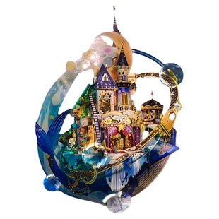 艺模星空游乐场 3D立体拼图金属园拼装模型手工diy生日礼物送女友