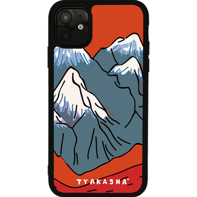 小众文艺iPhone15雪山硅胶苹果14