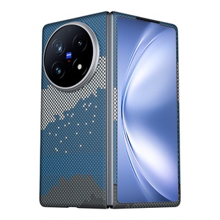 CONGA适用vivoxfold6手机壳vivo xfold6新款凯夫拉折叠屏磁吸保护套xfold6男女超薄高级感商务硬壳磨砂后盖潮
