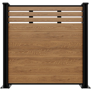 塑木围栏隔断别墅院子围墙防腐木护栏户外庭院栏杆花园篱笆木栅栏