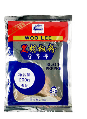 小伙子纯黑胡椒粉200g*5袋韩国烤肉牛排撒料炸鸡腌制调味家用商用
