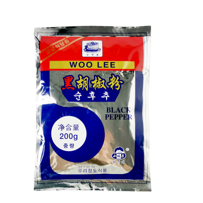 小伙子纯黑胡椒粉200g*5袋韩国烤肉牛排撒料炸鸡腌制调味家用商用