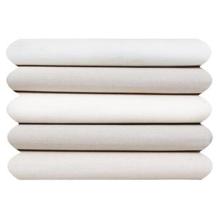 加厚白帆布料纯色涤棉白色老粗布做包包内衬沙发抱枕布袋背景布料