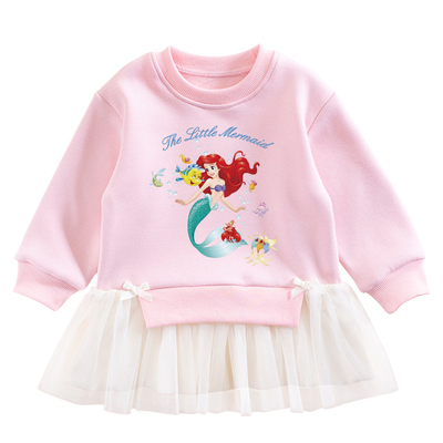 女童秋冬加绒连衣裙薄绒亲肤保暖