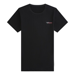 全棉男式拉丁舞比赛服短袖V领练功上衣摩登国标交谊舞蹈训练T恤男