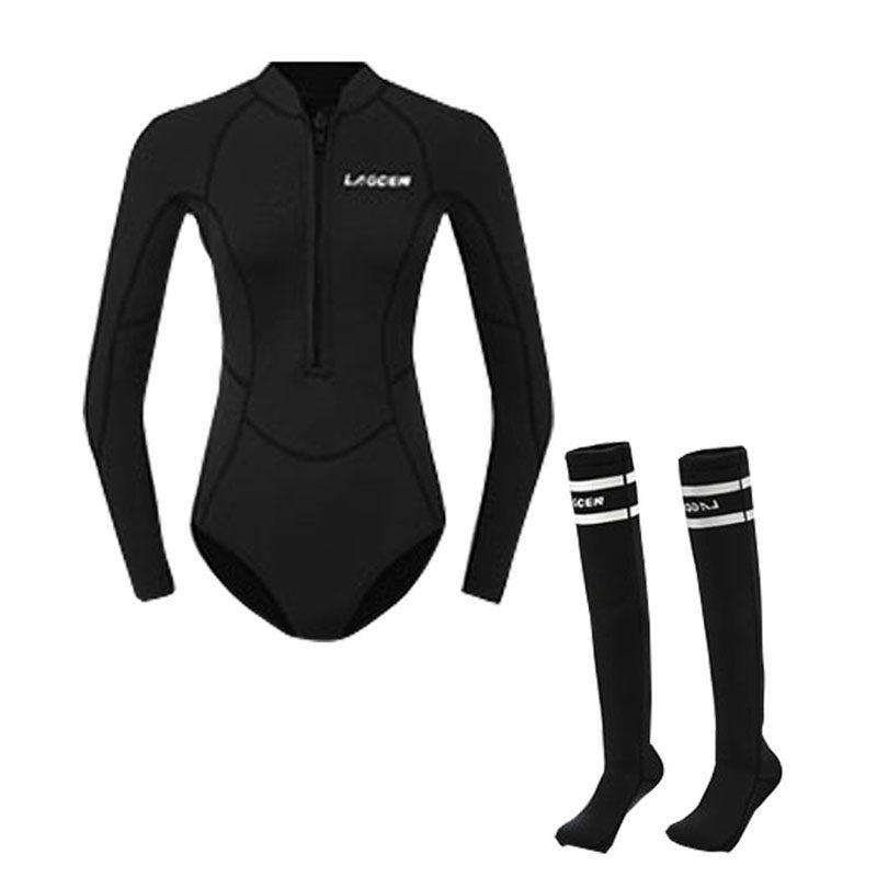 3MM加厚保暖潜水服女泳衣冲浪衣