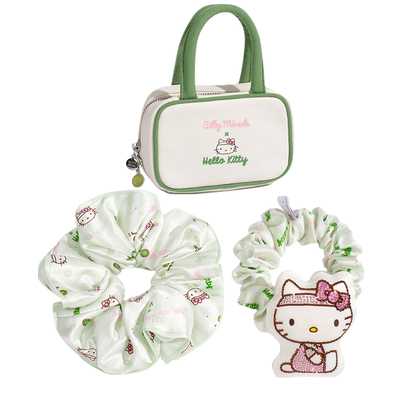 HelloKitty联名真丝发圈水晶发饰