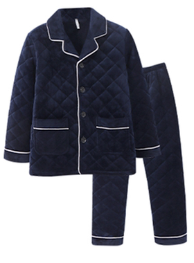 安之伴冬季三层夹棉保暖家居服