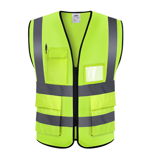 反光背心马甲夜间摩托车骑行荧光衣工程施工人安全服环卫反光衣服