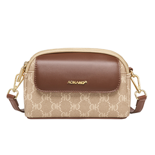 奥康小方包2026新款单肩包女款小挎包包老花手机包高级质感斜挎包