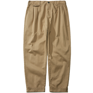 GEEEKPANDA加肥加大宽松大码固定翻脚微锥休闲长裤男7313送腰带