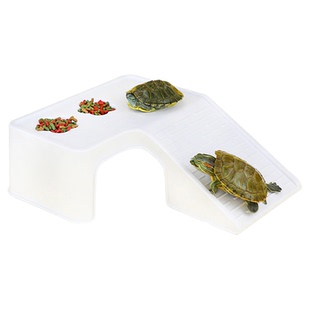 乌龟晒台爬台休息台养龟缸造景一体过滤龟箱爬坡爬梯晒灯躲避休息