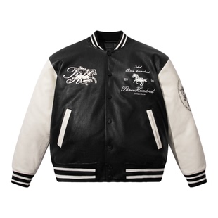 SANBAI 叁佰【马年棒球服】冬季加厚夹克棉服男高级美式棉衣外套