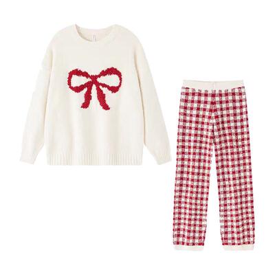 慵懒软绵绵半边绒睡衣女2025新款