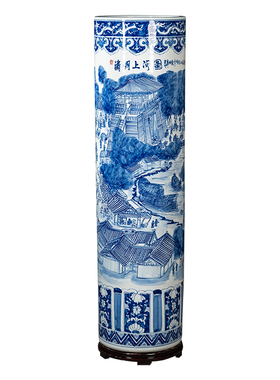 灵祺中式陶瓷景德镇客厅公司花瓶