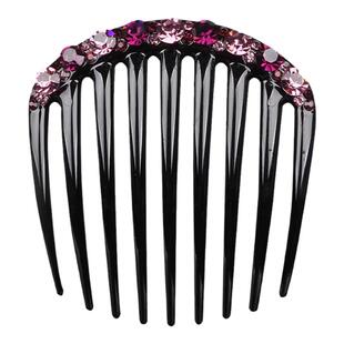 小号盘发插梳韩国发饰水钻发夹简约发卡后脑勺发插夏新款简单发梳