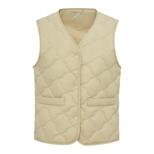 雪中飞2025秋冬新款女士轻薄羽绒马甲小V领内搭舒适马夹时尚青春