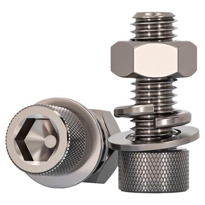 国标TA2纯钛螺丝螺母垫片套装