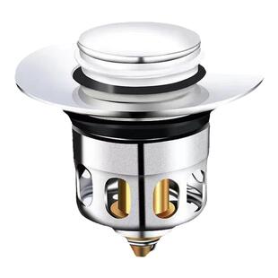 下水器浴室盆弹跳芯通用塞子防臭防堵塞防反臭按压式洗手盆水池塞