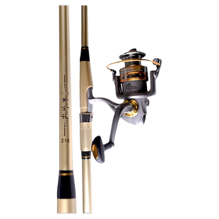 迪恩黄金筏竿碳素远投竿岸筏插节筏钓鱼杆岸抛伐竿海竿纺车轮套装