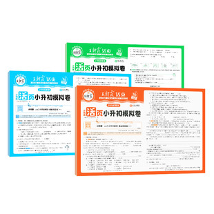 王朝霞2026活页小升初模拟卷刷重点校语文数学英语考前突破密卷套装六年级毕业总复习模拟试卷综合能力验收卷小专项总复习