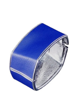 弧线方形开口扭曲合金欧美风手镯