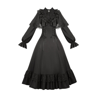 来信与诗·白昼夜｜WP原创副牌 优雅长袖连衣裙披肩可拆双子秋冬