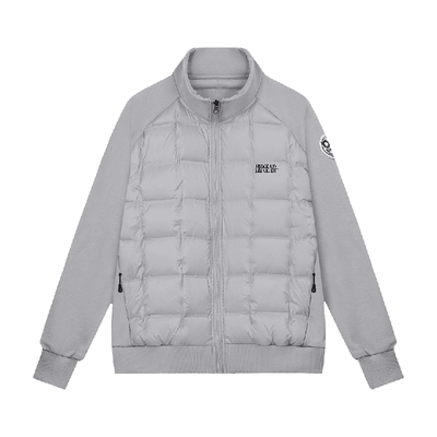 BIPOLAR方形绗线插肩袖羽绒服