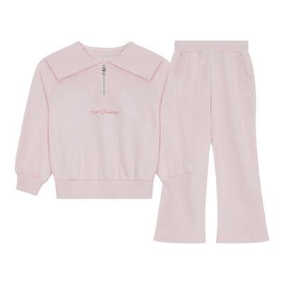 New Balance nb童装女童春秋时尚海军领运动卫衣套装ND2PE33112