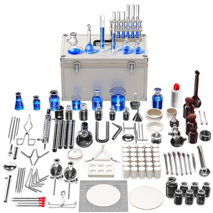 化学实验器材全套初中化学套装试剂实验箱高中初三必备铁架台蒸馏装置提纯用烧瓶仪器人教版水果电池实验材料