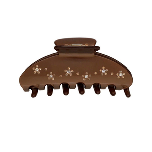 RTEP 定制emijay丝绸感钻石镶嵌醋酸抓夹美拉德后脑勺鲨鱼夹