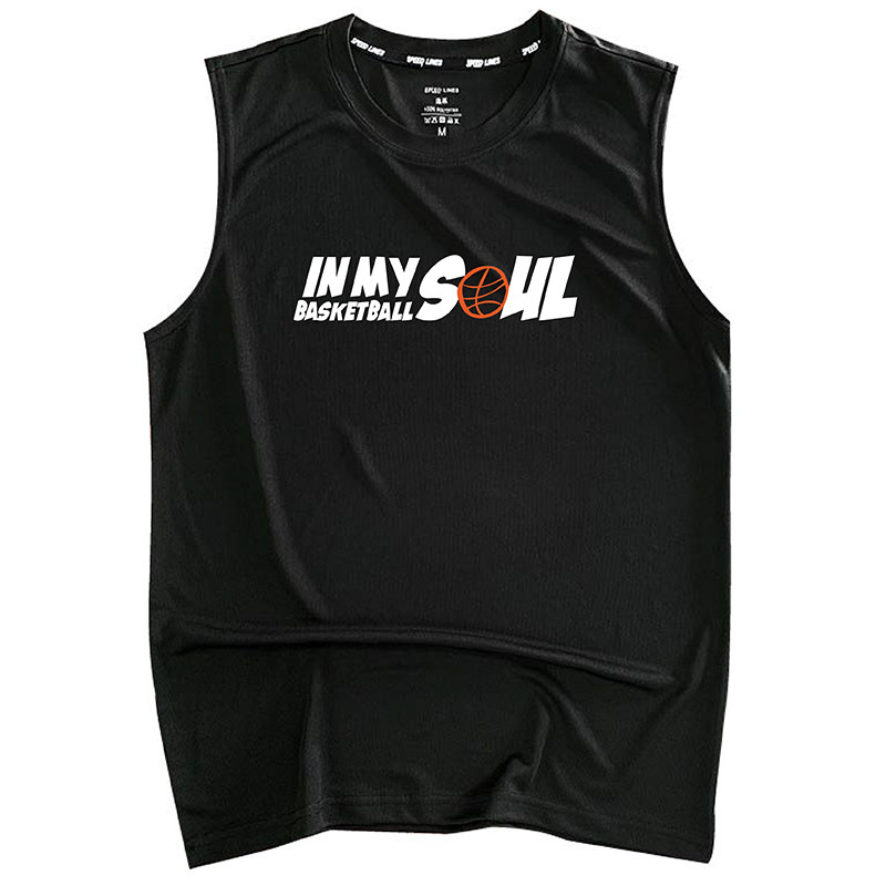 男子速干无袖背心坎肩运动t恤
