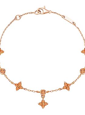 周珍珍高品质梵克四叶草手链V金18K材质mini不易掉色可水洗送女友