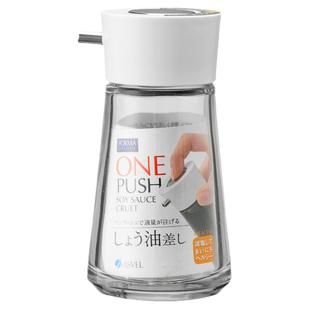 日本ASVEL按压式玻璃油瓶控量防漏油壶厨房小号餐桌酱醋瓶调味瓶