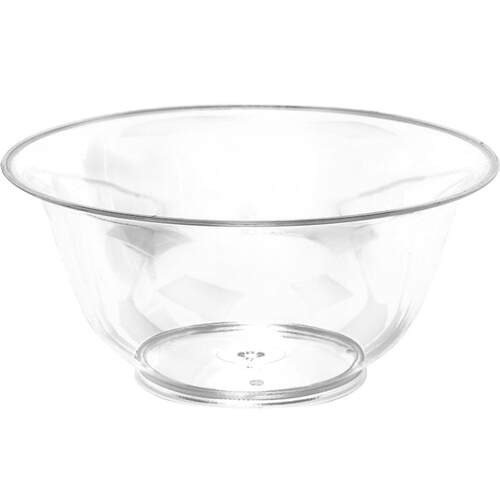 喇叭花 300ml一次性水晶碗塑料盘透明味碟硬甜品水晶饭碗100只