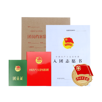 新款标准共青团团徽档案袋套餐