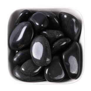 抛光黑色鹅卵石雨花石庭院园林造景铺路石子装修天然石头鹅暖石