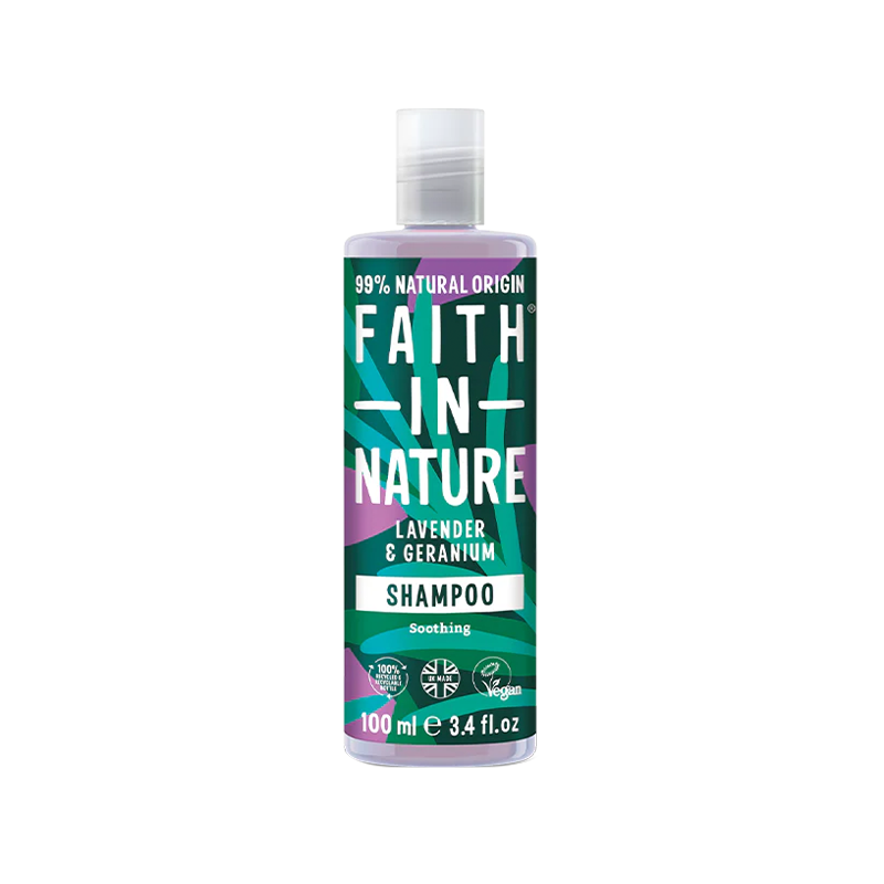 Faith In Nature薰衣草天竺葵洗发水留香女男士留香持久100ml*2