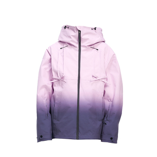 BCG少女渐变紫墨新疆滑雪服女套装保暖冲锋衣女单双板专业防风