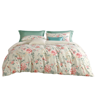 富安娜纯棉磨毛四件套全棉加厚保暖秋冬床单被套2025新款三件套