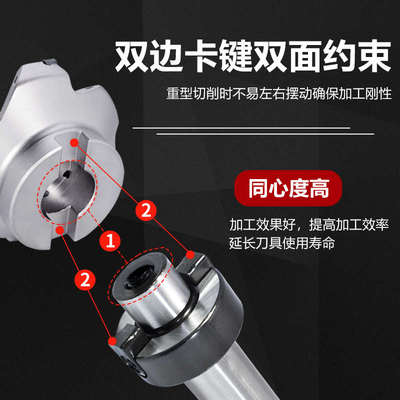 数控直柄刀柄C12 16 20 25 32铣刀盘连接杆铣床吊杆FMB22面铣刀柄